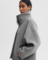 wełniana kurtka ida szara