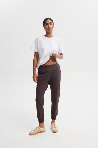 SPODNIE LENA CZEKOLADOWE