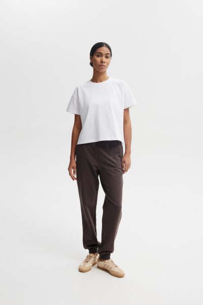 SPODNIE JOGGERS CZEKOLADOWE