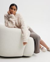 WEŁNIANY SWETER PETRA ECRU