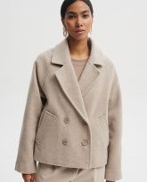 WEŁNIANA KURTKA WILLOW BEŻOWA