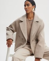 WEŁNIANA KURTKA WILLOW BEŻOWA