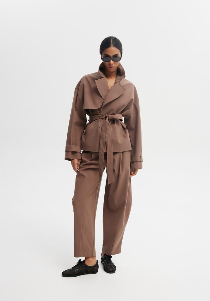 spodnie pablo brązowe