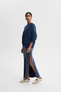 SPÓDNICA JENNY GRANATOWA