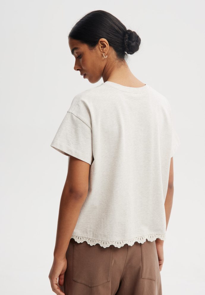 t-shirt noemi melanż piaskowy