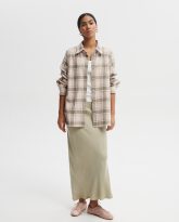 KOSZULA ANA OLIWKOWO- RÓŻOWA