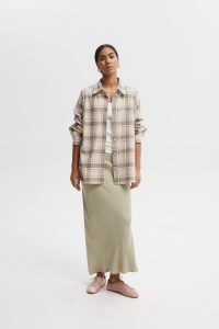 KOSZULA ANA OLIWKOWO- RÓŻOWA