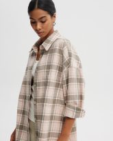 KOSZULA ANA OLIWKOWO- RÓŻOWA