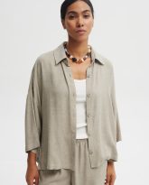 KOSZULA MEL MELANŻ OLIWKA