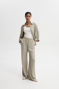 SPODNIE DOLLY MELANŻ OLIWKA