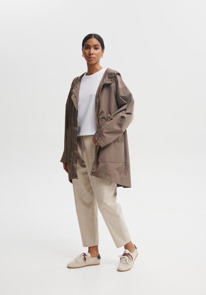 kurtka przeciwdeszczowa niki taupe