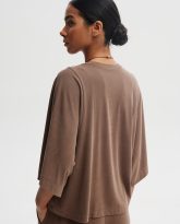 T-SHIRT LUNA BRĄZOWY