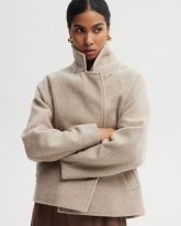 WEŁNIANA KURTKA WILLOW BEŻOWA