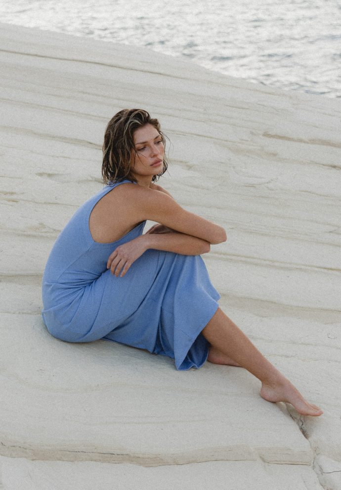 SUKIENKA TINA BŁĘKITNA