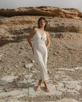 sukienka gwen piaskowa