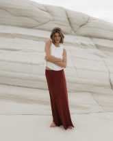SPÓDNICA MALIBU MARSALA