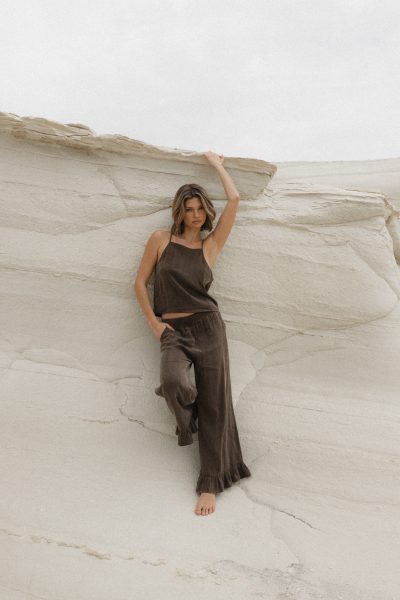 SPODNIE PENELOPE CZEKOLADOWE