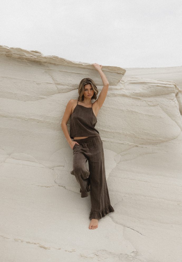 SPODNIE PENELOPE CZEKOLADOWE