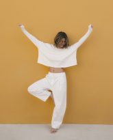 SPODNIE BARREL PABLO BIAŁE