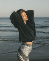 apaszka zoe granatowo- biała