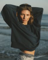 apaszka zoe granatowo- biała