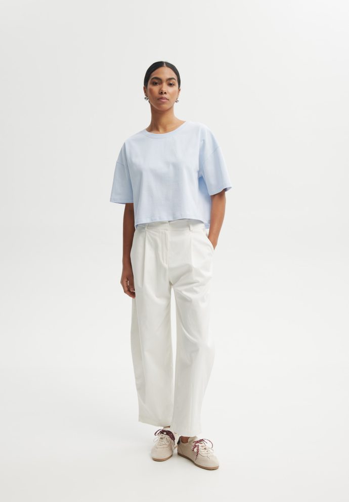 SPODNIE BARREL PABLO BIAŁE