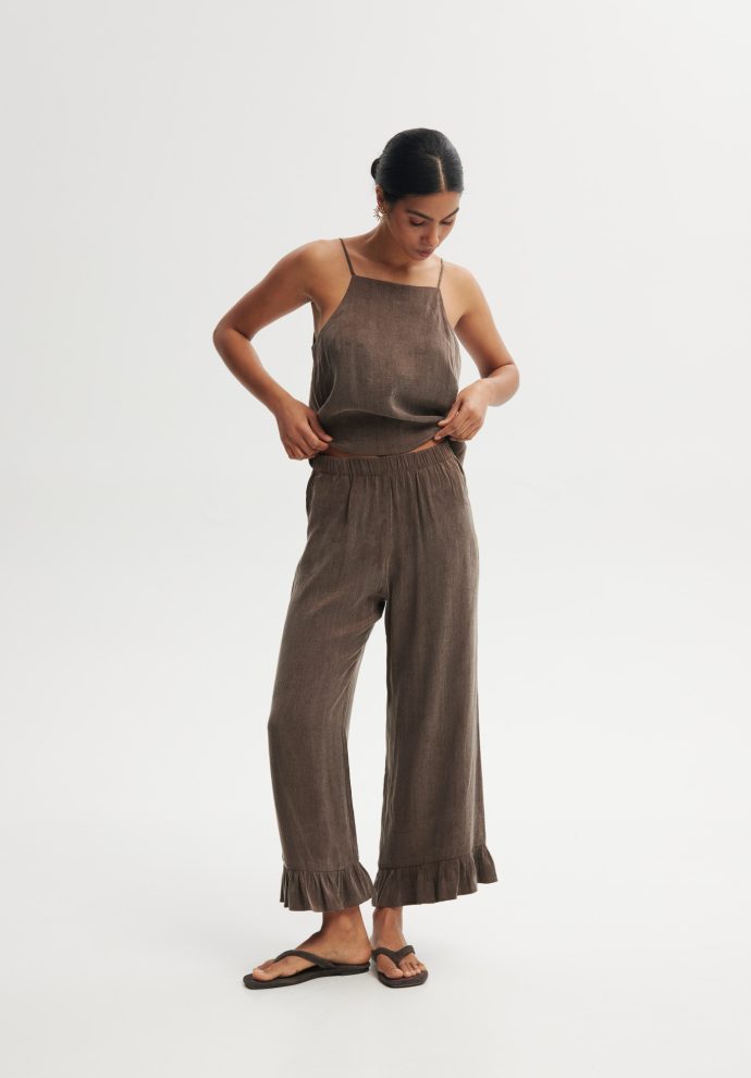 SPODNIE PENELOPE CZEKOLADOWE