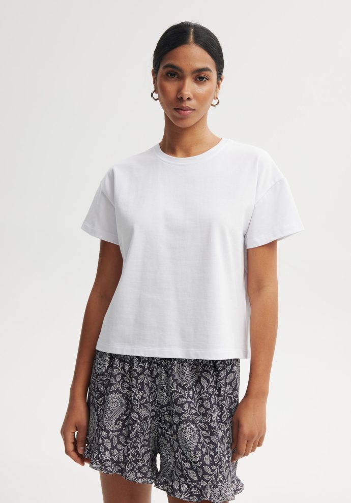 SPODENKI HELENA GRANATOWO-BIAŁE