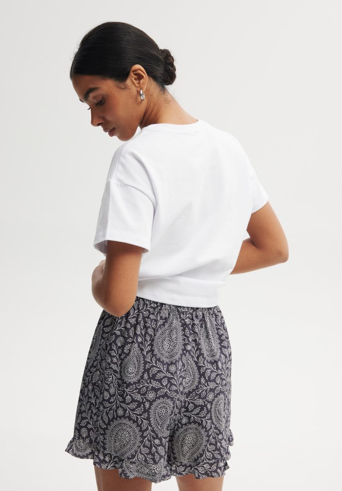 SPODENKI HELENA GRANATOWO-BIAŁE