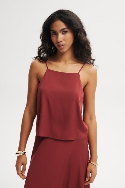 TOP ABBY MARSALA