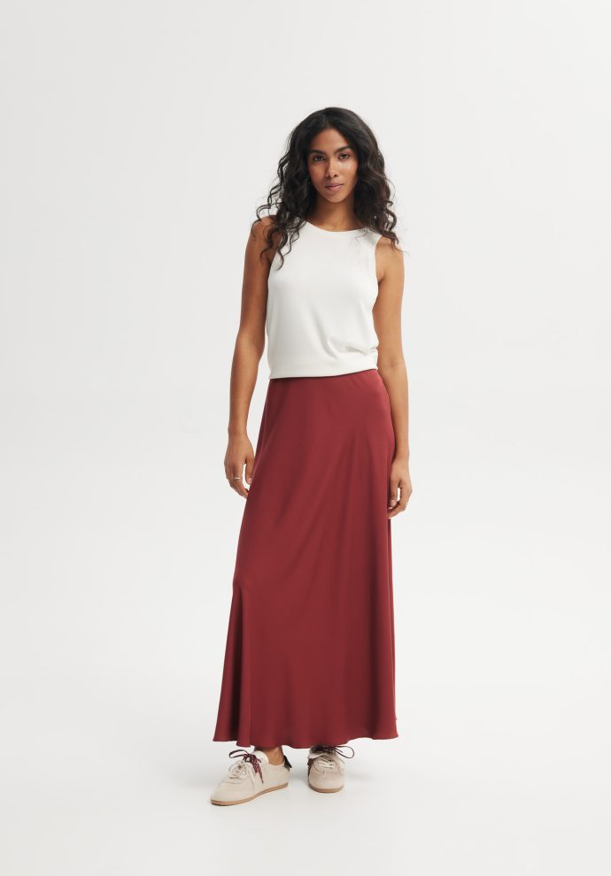 SPÓDNICA MALIBU MARSALA