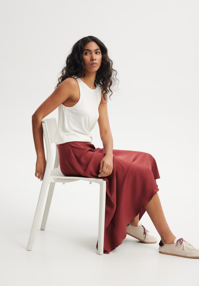 SPÓDNICA MALIBU MARSALA