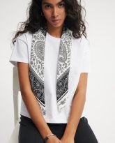 apaszka zoe czarno- biała