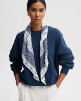 apaszka zoe granatowo- biała