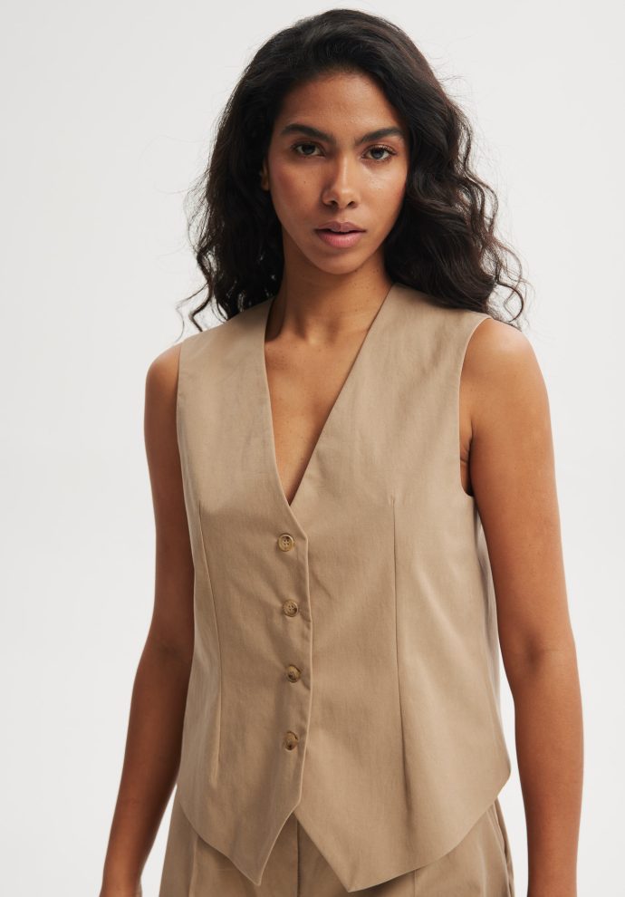 kamizelka diane beżowa