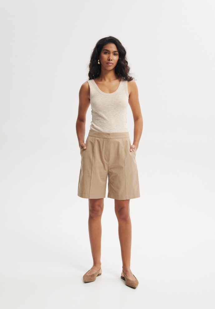 bermudy diane beżowe