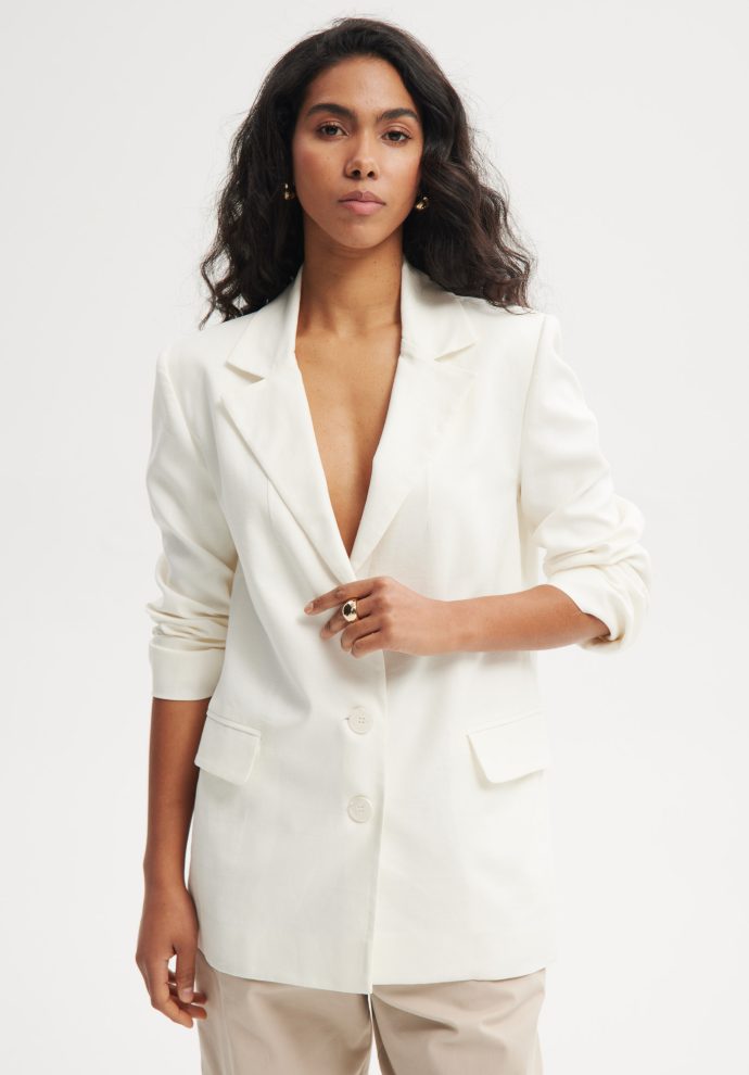 lniana marynarka matylda ecru