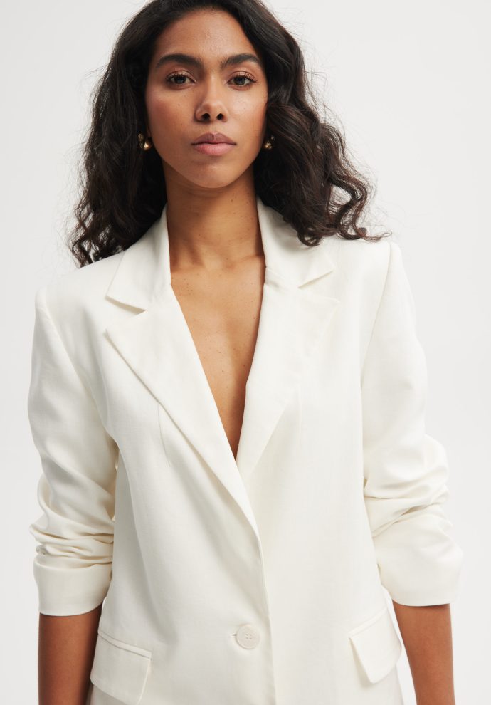 lniana marynarka matylda ecru