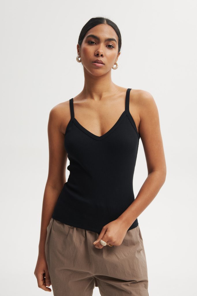 top cami czarny
