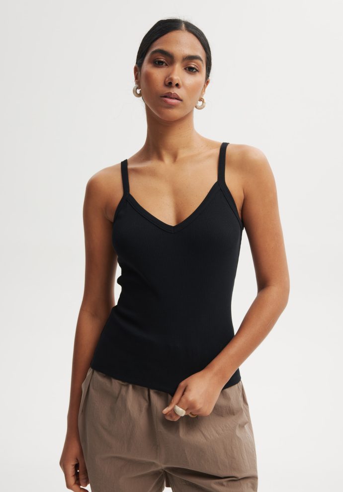 top cami czarny