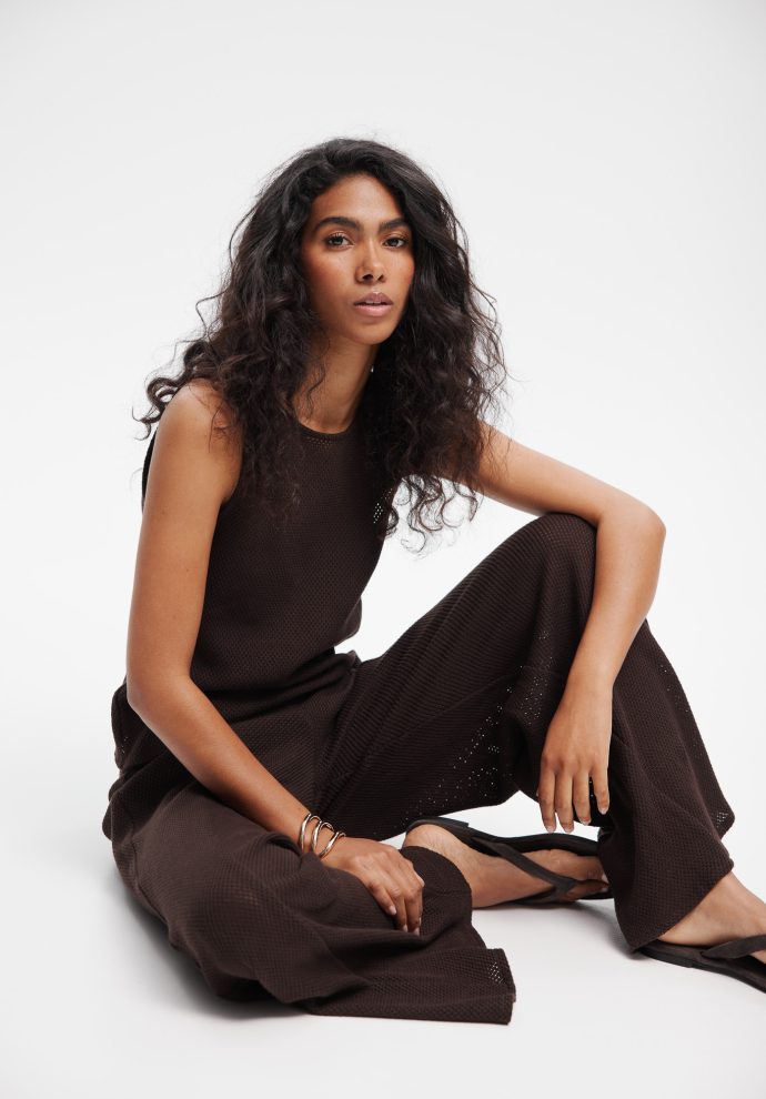 spodnie summer czekoladowe