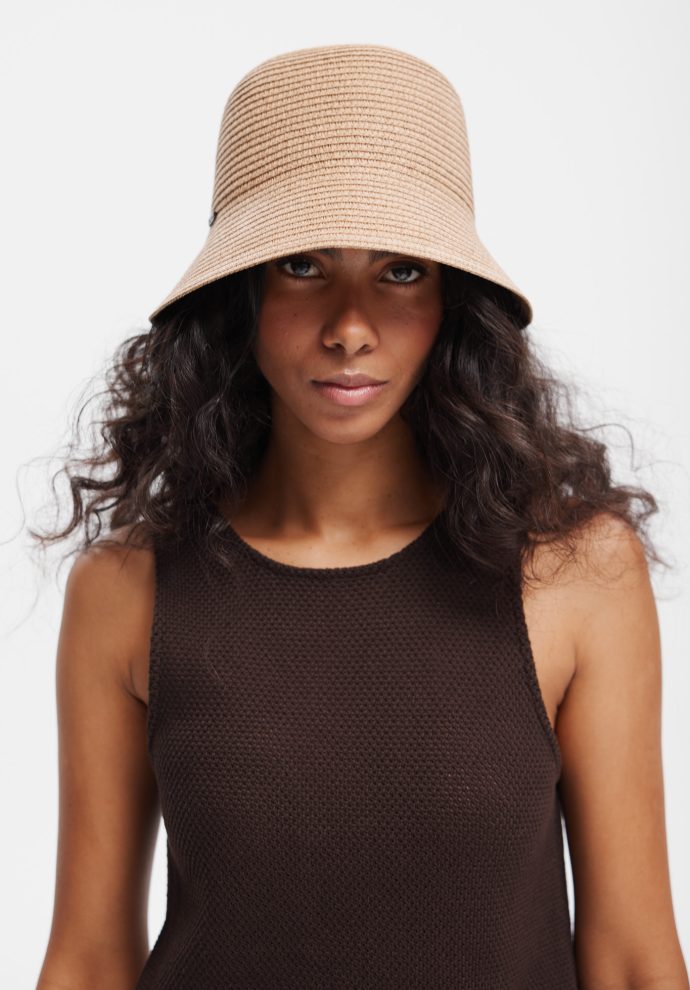 kapelusz backet retro karmelowy