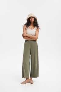 SPODNIE KATE OLIWKOWE