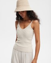 kapelusz backet retro beżowy