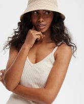 kapelusz backet retro beżowy