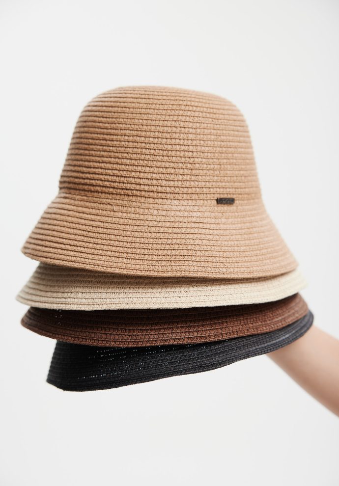 kapelusz backet retro brązowy