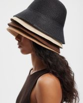 kapelusz backet retro brązowy