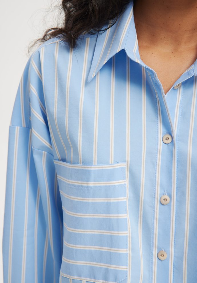 koszula ruby niebiesko- biała