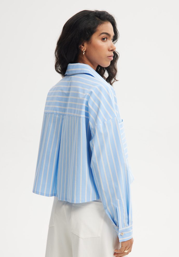 koszula ruby niebiesko- biała