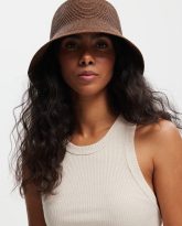 kapelusz backet retro brązowy